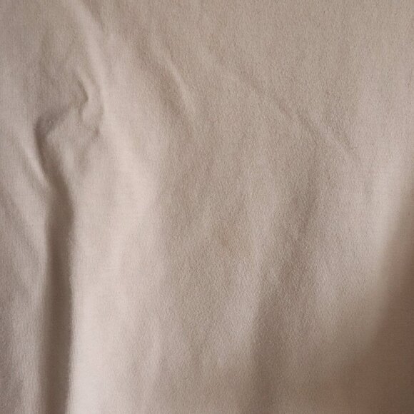 H&M Women's XL Cream Basic 100% Cotton Relaxed Fit Crewneck Short Sleeve T-Shirt - Picture 7 of 10